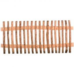 T&J MARRE-Lattenzaun Staketenzaun Haselnuss MARRE-Lattenzaun 180x80 cm aus unbehandelter Haselnuss mit ca. 6 cm Lattenabstand und zwei Querriegeln – natürlich und robust