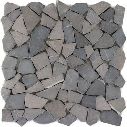 Natursteinmosaik Polymosaik Poly Graphite 30,5x30,5 cm Mosaikfliesen auch als Muster erhältlich
