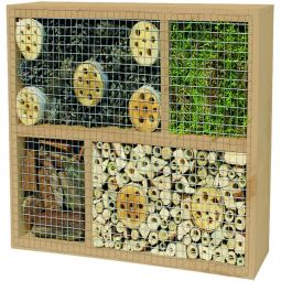 T&J LABO-3D Insektenhaus LABO-3D Insektenhaus aus Holz, 36x36x12 cm – zwei Varianten für natürlichen Schutz und Ansiedlung heimischer Nützlinge im Garten
