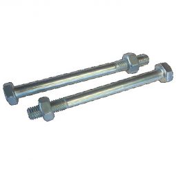 T&J Durchgangsschraube  Edelstahl Durchgangsschrauben M10x110 aus Edelstahl, inklusive Muttern und Scheiben, für 9x9 H-Pfostenanker, 2 Stück pro Blisterpackung