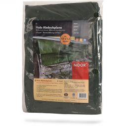 NOOR Holz-Abdeckplane grün Aus extrem belastbarem Kunststoff-Gewebe, 210 g/m², mit Ø ca. 14 mm Ösen