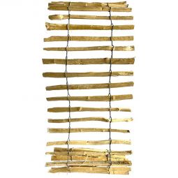 NOOR Haselnuss-Rankhilfe 50x200 cm Rankhilfe aus naturbelassenem Holz mit 3–4 cm Lattenabstand, dekorativ und funktional für Balkon, Garten und Terrasse