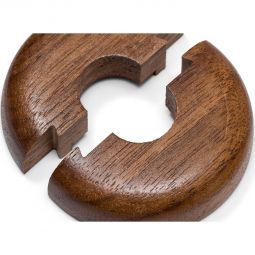 HARO Heizkörperrosette Nußbaum Massivholz, Innendurchmesser 15/19/22 mm