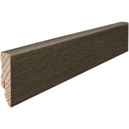 HARO Stecksockelleiste Cube Eiche Schilfbraun Fußleisten Dunkle, moderne Holzoptik, pflegeleicht, Maße 16x58 mm, 2,2 m