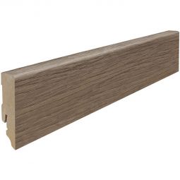HARO Stecksockelleiste Cube Graphiteiche Fußleisten 2200x16x58 mm, kubische Form, modernes Graphiteiche-Dekor