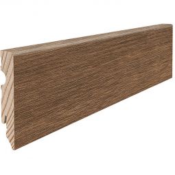 HARO Stecksockelleiste Cube Eiche Eleganza geräuchert wasserresistent Fußleisten 2200x15x80 mm, wasserresistent, elegante dunkle Holzoptik