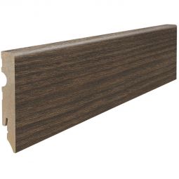 HARO Stecksockelleiste Cube Akazie Vario MDF-foliert Fußleisten MDF-Leiste mit robuster Folienbeschichtung, modernes Akazien-Dekor, ideal für Laminatböden