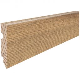 HARO Stecksockelleiste Cube Eiche Flavia natur wasserresistent Fußleisten 2200x15x80 mm, wasserresistent, klassische natürliche Holzoptik