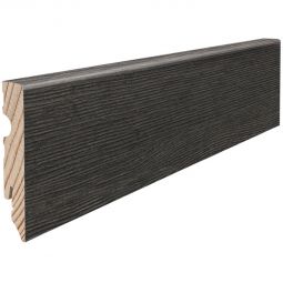 HARO Stecksockelleiste Cube Eiche Metallic schwarz wasserresistent Fußleisten 2200x15x80 mm, wasserresistent, markantes Design