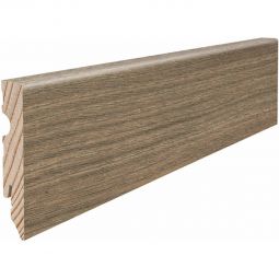 HARO Stecksockelleiste Cube Ulme Vario wasserresistent Fußleisten Strapazierfähige Laminatleiste in 80x15 mm, wasserresistent, pflegeleicht und in zeitloser Ulmen-Optik