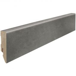 HARO Stecksockelleiste Cube Fliese Beton dunkel Steinstruktur Fußleisten 2200x16x58 mm, dunkler Beton-Look, modern und widerstandsfähig für urbane Raumkonzepte