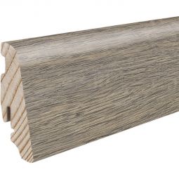 HARO Stecksockelleiste DISANO Eiche Quebec Altbraun Nässeschutz Fußleisten 2200x19x58 mm, wasserresistent