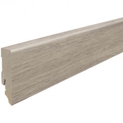 HARO Stecksockelleiste DISANO Cube Eiche Sheffield graubraun Fußleisten Kubus-Sockelleiste 16x58 mm, foliert