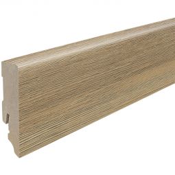 HARO Stecksockelleiste DISANO Cube Berglärche cognacbraun Fußleisten Geradlinige MDF-Leiste im Kubus-Design, 2200x16x58 mm