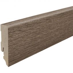 HARO Stecksockelleiste DISANO Cube Eiche Victoria geräuchert Fußleisten Kubus-Sockelleiste 16x58 mm, foliert