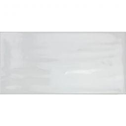 Wandfliesen Loft Weiss glasiert glänzend mit Rundkante 10x20 cm Stärke 7 mm 1 Pack = 50 Stück, auch als Muster erhältlich