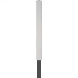 T&J LIGHTLINE Pfosten weiß für Sichtschutz und Gartenzaun LIGHTLINE Pfosten weiß, 9x9 cm, mit Alu-Kern & UV-beständigem Kunststoff – ideal für Sichtschutz & Gartenzäune, in 150 und 240 cm Länge