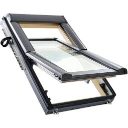 Roto Schwingfenster Designo R66E H200 Acoustic Verglasung Holz Dachfenster 3-fach verglast, verschiedene Größen