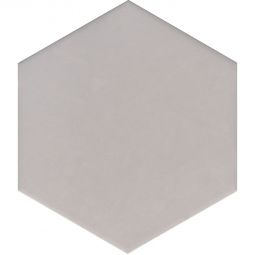 Wellker Fliesen Hexagon Solid Silver glasiert matt Rundkante 21,5x25 cm Stärke 9 mm auch als Muster erhältlich