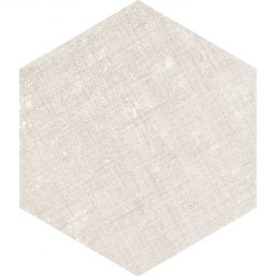 Wellker Fliesen Hexagon Fabric Ivory glasiert matt Rundkante 21,5x25 cm Stärke 9 mm auch als Muster erhältlich