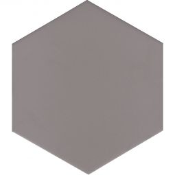 Wellker Fliesen Hexagon Solid Grey glasiert matt Rundkante 21,5x25 cm Stärke 9 mm auch als Muster erhältlich