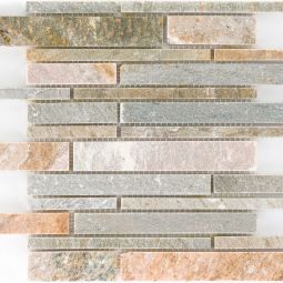 Wellker Natursteinmosaik Jaen Quarzit Beige Bunt 3-Bahn 30,5x30,5 cm Mosaikfliesen auch als Muster erhältlich