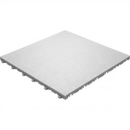 florco Klickfliese Kunststoff floor weiss-alu 40x40x1,8cm, stabil und robust kombinierbares Klicksystem
