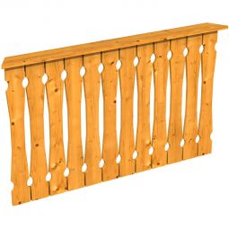 Skan Holz Brüstung aus Balkonschalung für 8-Eck Pavillons Eiche Hell verschiedene Längen, Höhe 96cm