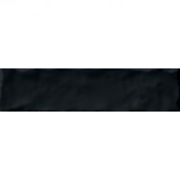 Wellker Wandfliese Loft Schwarz glasiert glänzend Rundkante 6x25 cm Stärke 10 mm auch als Muster erhältlich