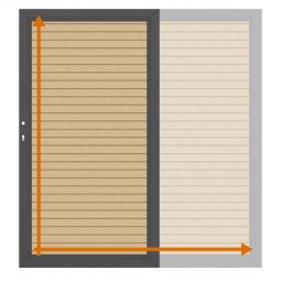 TraumGarten Einzeltor auf Maß Sichtschutzzaun SYSTEM RHOMBUS Lärche Maßgefertigtes Aluminiumtor, Rhombus-Profile 60x20 mm, Rahmen pulverbeschichtet, modern und witterungsbeständig