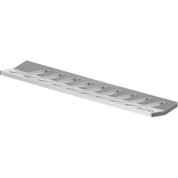 ACO ShowerDrain S+ Ersatz Abdeckung Designrost Stripes silber Duschrinne Ersatzrost passend für ACO ShowerDrain S+ Duschrinnenprofil, 190x40x8 mm
