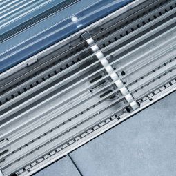 ACO Profiline Längsstabrost Edelstahl für Fassadenentwässerung Baubreite 155 mm verschiedene Längen