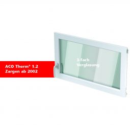 ACO Therm 1.2 Fenstereinsatz Dreh/Kipp Standard mit 3-fach WSG 3-fach Verglasung, integrierte Mehrkammerhohlprofile für eine hohe Dämmkraft, große Glasfläche für maximalen Lichteinfall