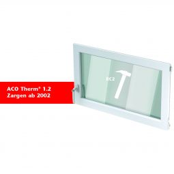 ACO Therm 1.2 Fenstereinsatz Dreh/Kipp einbruchhemmend mit 2-fach WSG VSG 2-fach Verglasung, hochwasserbeständig, erhöhter Einbruchschutz durch Verbundsicherheitsglas, Dreh/Kipp-Funktion