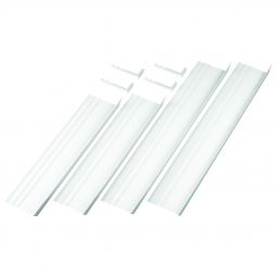 ACO Therm 3.0 Dämmungsanschlussprofil für Kellerfenster vierteiliges Set incl. Eckverbindern, geeignet für bis zu 140 mm Dämmstärke, reinweiße Oberfläche