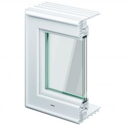 ACO Therm 3.0 Leibungskellerfenster passivhaustauglich mit 3-fach WSG 3-fach Verglasung, integrierte Mehrkammerhohlprofile für eine hohe Dämmkraft, incl. Holzaussteifung