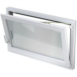 ACO Nebenraumfenster 100x80cm Dreh-/Kippbeschlag Fenster inkl. Griffolive, mit Wärmeschutzverglasung