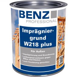 BENZ PROFESSIONAL Imprägniergrund W218 plus farblos für Holzkonstruktionen im Außenbereich ohne Erdkontakt