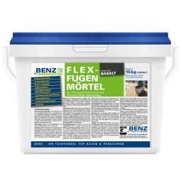 BENZ PROFESSIONAL Flex-Fugenmörtel Basalt 15 kg, sofort gebrauchsfertig angemischt, wasserdurchlässig und frostsicher