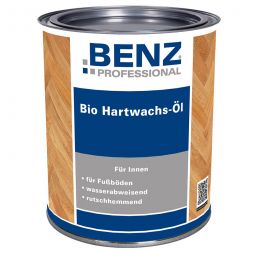 BENZ PROFESSIONAL Bio Hartwachs-Öl farblos für strapazierte Flächen aus altem und neuem Weich- und Hartholz