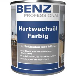 BENZ PROFESSIONAL Hartwachsöl farbig verschiedene Farben, für Fußböden und Möbel