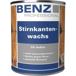 BENZ PROFESSIONAL Stirnkantenwachs farblos Holzschutzmittel zum Schutz gegen Risse und eindringende Feuchtigkeit