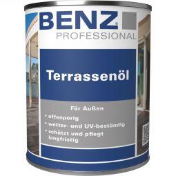 BENZ PROFESSIONAL Terrassen-Öl Holzschutzmittel verschiedene Farben, 0,75L bis 2,5L 