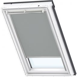 VELUX Verdunkelungsrollo Uni Grau 0705 lichtundurchlässig, für verschiedene VELUX-Dachfenster geeignet