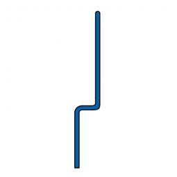 BLANKE Fliesenschiene Gefällekeil AQUA-KEIL WAND Edelstahl gebürstet 12,5/40mm Länge 2,0m, Wandanschluss für Linienentwässerung, linker oder rechter Anschlag