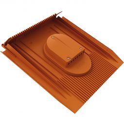Klöber Kabeldurchgang PV Venduct rot 310–350 mm Decklänge, 4–8 mm Kabel, regensicher, UV-stabil, einfache Montage, frostbeständig, Brandschutzklasse E