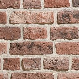 DE RYCK Wandverblender Granulit 50 Rot innen und außen Natursteinnachbildung aus Beton, Ziegelstein-Optik