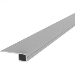 TraumGarten DreamDeck Alu Start- und Endprofil Terrassendielen silber Start-/Endprofil 13x40 mm aus Aluminium, pulverbeschichtet, für saubere Terrassenabschlüsse
