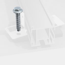 TraumGarten DreamDeck Betonschrauben Betonschrauben 6x60 mm, 20 Stück, verzinkt – zur direkten Befestigung von Bodenklammern auf Beton