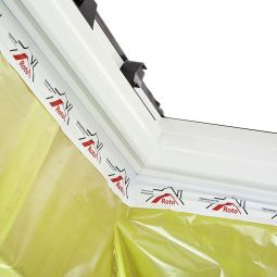 Roto Anschlussschürze innen Designo ASI Rx Dampfbremsmanchette für wärmegedämmte Dachfenster vermeidet Tauwasserschäden, Anschluss an Luftdichtigkeitsschicht und Dampfsperre